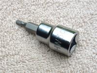 HALFORDS ADVANCED 3mm HEX / ALLEN SOCKET, 3/8" DRIVE, NEW.