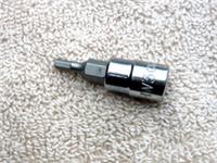HALFORDS ADVANCED 3mm HEX / ALLEN SOCKET, 1/4" DRIVE, NEW.