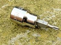 HALFORDS ADVANCED T15 SECURITY TORX SOCKET, 3/8" DRIVE, NEW.