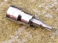 HALFORDS ADVANCED T25 SECURITY TORX SOCKET, 3/8" DRIVE, NEW.