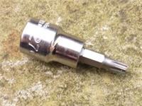 HALFORDS ADVANCED T27 SECURITY TORX SOCKET, 3/8" DRIVE, NEW.
