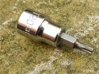 HALFORDS ADVANCED T20 SECURITY TORX SOCKET, 3/8" DRIVE, NEW.