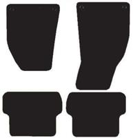 Audi A4 Graphite - Premium Mats 4 Clips (SS3074)