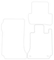 Mercedes C Class Automatic - Luxury Mats 2 Clips (SS2619)