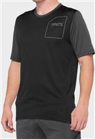 100% Ridecamp Short Sleeve Jersey Black/Charcoal - M