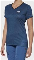 100% Airmatic Womens Short Sleeve Jersey Slate Blue - L