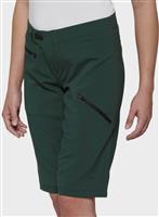 100% Ridecamp Womens Shorts Forest Green - L