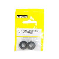 Halfords Counterless Crank Nuts 14Mm