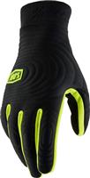 100% Brisker Xtreme Gloves Black/Fluo Yellow - 2Xl