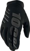 100% Brisker Youth Gloves Black - L
