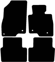 Halfords Mazda 3 - Set of 4 Standard Car Mats 4 Clips (EE0531)