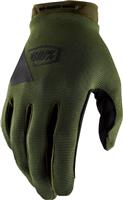 100% Ridecamp Gloves Army Green/Black - S