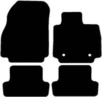 Halfords Renault Clio Mk4 - Set Of 4 Standard Car Mats 2 Clips (Ee0765)