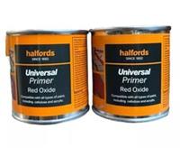 UNIVERSAL PRIMER RED OXIDE 250ML HALFORDS X2