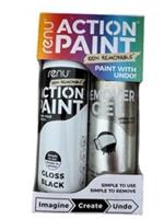 Action Paint Black Matt & Remover Gel Set Halfords Pack 2 Cans