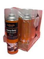 Heavy Duty PU Lacquer Clear Pack X 12 Halfords 500 ML + 2 Cans Gift