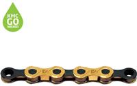 KMC X12 Waxed 12 Speed Chain, 126L, Ti-N Gold/Black