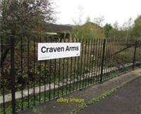 Photo 6x4 Craven Arms railway station name sign Halford Viewed in October c2019