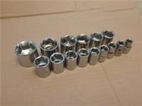 Halfords Advanced 3/8" Drive 6 Point Socket set - 8 to 24mm 15 pieces tools New