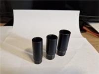 Halfords Advanced Spark Plug Socket Wrench Set of 3 10mm 12mm 14mm BLACK