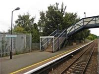 Photo 6x4 Footbridge on Craven Arms railway station Halford/SO4383 c2017