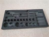 Halfords Advanced 1/2" Drive Socket set tool storage Foam tray shadow tray