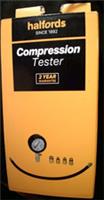 Halfords Compression Tester for most petrol engines. 300psi/20bar. 4 fittings.