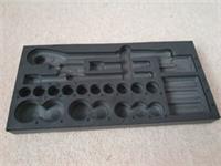 Halfords Advanced 1/2" Drive Socket set tool storage Foam tray shadow tray