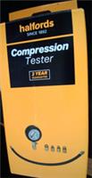 Halfords Compression Tester for most petrol engines. 300psi/20bar. 4 fittings.