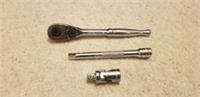 Halfords Advanced 1/4" Ratchet Handle Power Extension Bar UJ set (not 3/8 1/4")