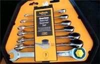 Halfords Gearless Ratchet Spanner Set 7 piece. 8, 10, 12, 13, 14, 15 & 17mm. New