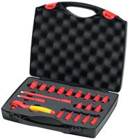 Wiha Ratchet Wrench Set Insulated, 1/4 Inch
