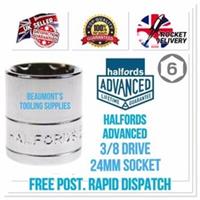 Halfords Advanced 24mm HI-TORQ 6 Point Socket 3/8 Drive Standard *FREE POST*