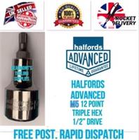 Halfords Advanced M5 Male Spline Bit 1/2 Drive Socket *Free Post Rapid Dispatch