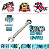 9mm Ratchet Combination Spanner Halfords Advanced Chrome *FREE RAPID POST* NEW