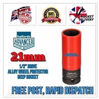 21mm Halfords Advanced 1/2 Deep Impact Alloy Wheel Socket Nylon Sleeve Free Post