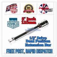 Halfords Advanced 5 Dual Position 1/2 Drive Extension Bar 125mm Long FREE POST