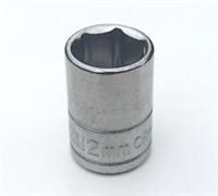 12mm 1/4" dr. drive shallow socket 6 pt Halfords Advanced Professional tool
