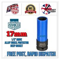 Halfords 1/2 Deep Impact Wheel Socket 17mm Nylon Sleeve Thin Wall *FREE POST*