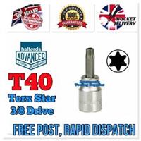 T40 Halfords Advanced Torx Star 3/8 Drive Socket Tool *FREE RAPID POST* NEW