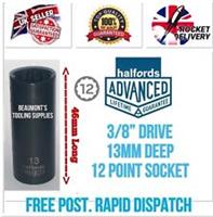 13mm HALFORDS ADVANCED Black Edition 3/8 Drive Deep 12 Point Socket *FREE POST