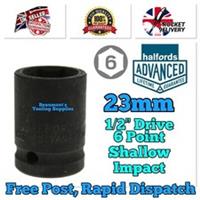 23mm Halfords Advanced 1/2 Shallow Impact Socket *Free Rapid Post* NEW