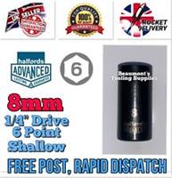 8mm Halfords Advanced Black Edition 6 Point Socket 1/4 Drive Standard FREE POST