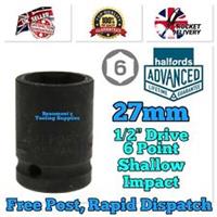 27mm Halfords Advanced Impact Socket 1/2 Drive Lifetime Warranty *FREE POST*