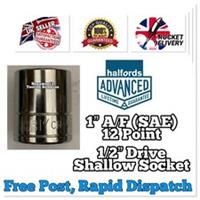 1 A/F (SAE) Halfords Advanced 1/2 Drive HIGH TORQ Socket 12 Point FREE POST