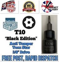 T10 Halfords Advanced Security Torx Star 3/8 Drive Socket Tool *Black Edition*