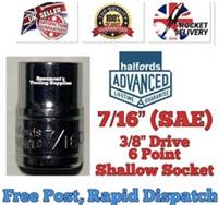 7/16” A/F Halfords Advanced 3/8” Drive Shallow Socket Tool 6 Point FREE POST