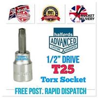 T25 Halfords Advanced Torx Star Bit Socket 1/2 Drive *Free Rapid Post*