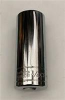 3/4 A/F Halfords Advanced Deep 3/8Drive HIGH TORQ Socket 6 Point FREE POST