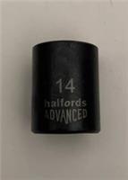 14mm Halfords Advanced 1/4 Drive BLACK EDITION Socket 6 Point *FREE POST*